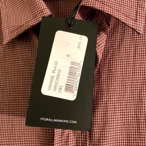 Men’s 7 for all mankind casual shirt size S NWT